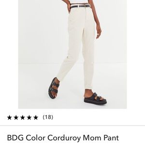 BDG Color Corduroy Mom Pant